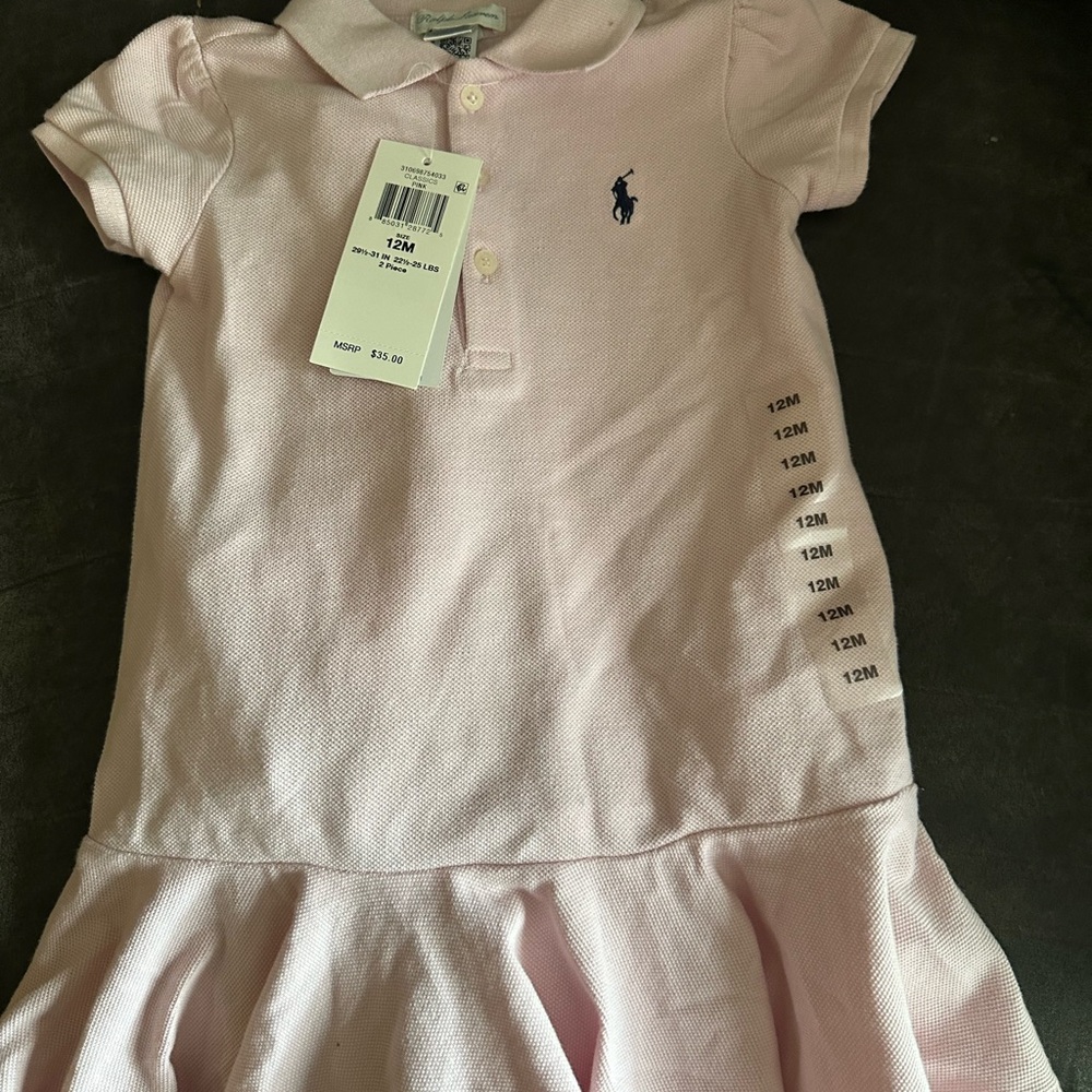 Ralph Lauren Pink Polo Dress for Kids